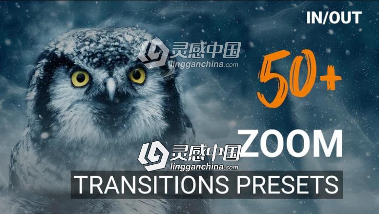 50种高质量独特冲击缩放过渡转场预设PR预设  灵感中国网 www.lingganchina.com