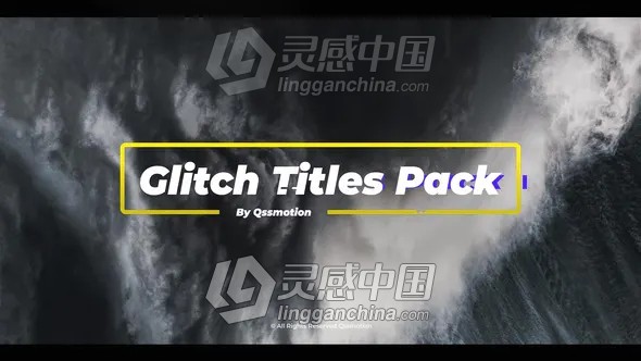 现代商务信号故障干扰文字标题介绍动画AE模板  灵感中国网 www.lingganchina.com