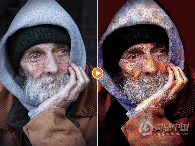 漫威动漫绘画效果PS动作中文版 完美支持2021  灵感中国网 www.lingganchina.com
