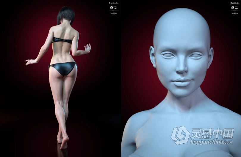 邪恶长发女巫夸张造型3D模型合集 Kherington HD for Genesis 8 Female  灵感中国网 www.lingganchina.com