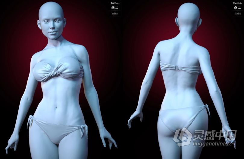 邪恶长发女巫夸张造型3D模型合集 Kherington HD for Genesis 8 Female  灵感中国网 www.lingganchina.com