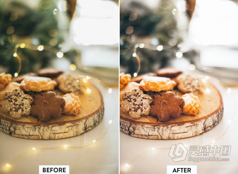 圣诞新年家庭人像Lightroom预设/APP调色滤镜 10 CHRISTMAS Lightroom Preset  灵感中国网 www.lingganchina.com