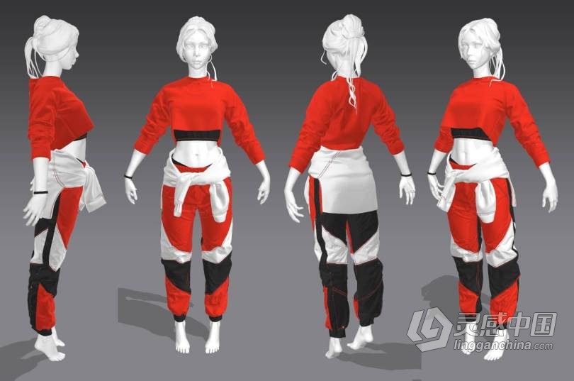 Marvelous Designer街头潮牌服装设计训练视频教程 Streetwear Outfit In Marvelous Designer  灵感中国网 www.lingganchina.com