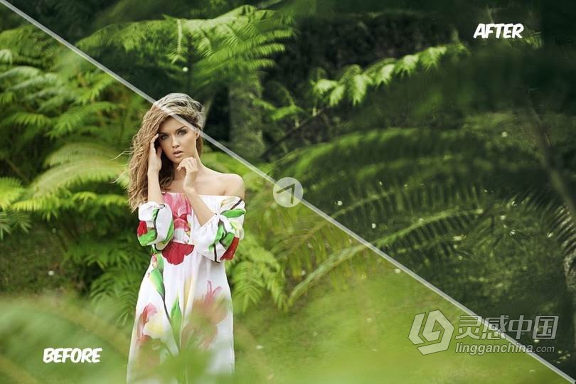 幻想丛林情绪人像Lightroom预设/手机APP滤镜 Fantasy Jungle Presets  灵感中国网 www.lingganchina.com