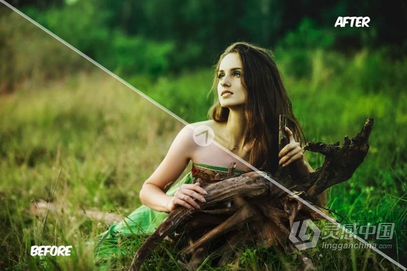 幻想丛林情绪人像Lightroom预设/手机APP滤镜 Fantasy Jungle Presets  灵感中国网 www.lingganchina.com