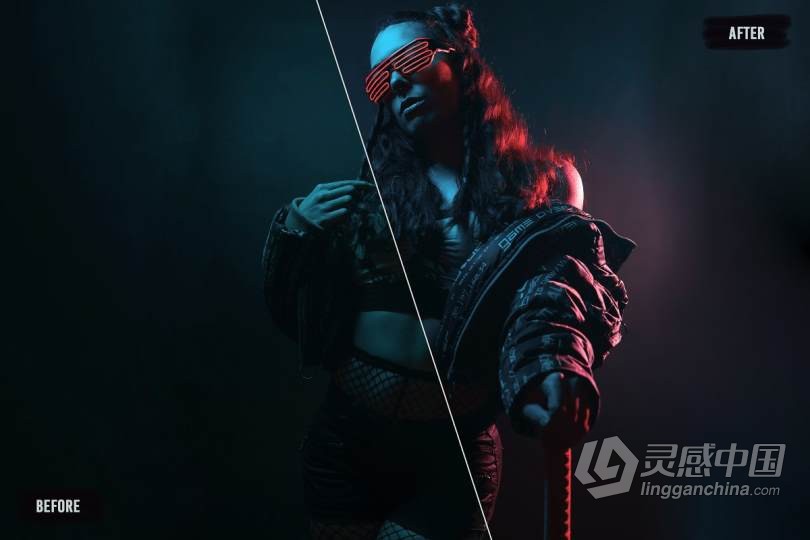 50个复古电音风格Synthwave LUTs独特电影级视频图片调色预设 50 Synthwave LUTs  灵感中国网 www.lingganchina.com