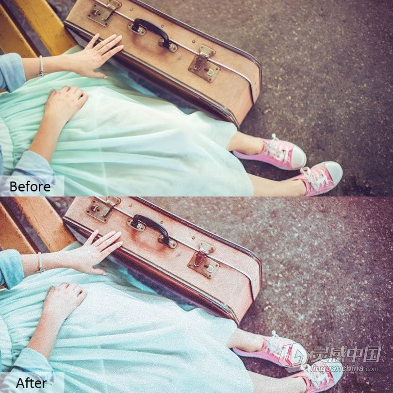 90个旅拍复古胶片Lightroom预设/手机APP预设 Vintage Lifestyle Mobile PRESETS  灵感中国网 www.lingganchina.com