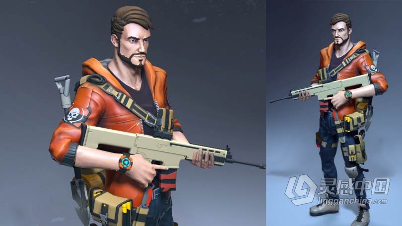 游戏角色完整创建指南训练大师级视频教程 Beginner's Guide to Stylized Character Creation for Games co  灵感中国网 www.lingganchina.com