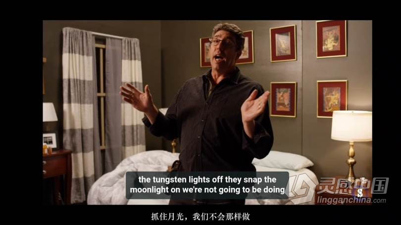 Hurlbut Academy–如何为电影在夜景室内场景布光营造自然外观教程 中文字幕 Lighting Night Interiors  灵感中国网 www.lingganchina.com