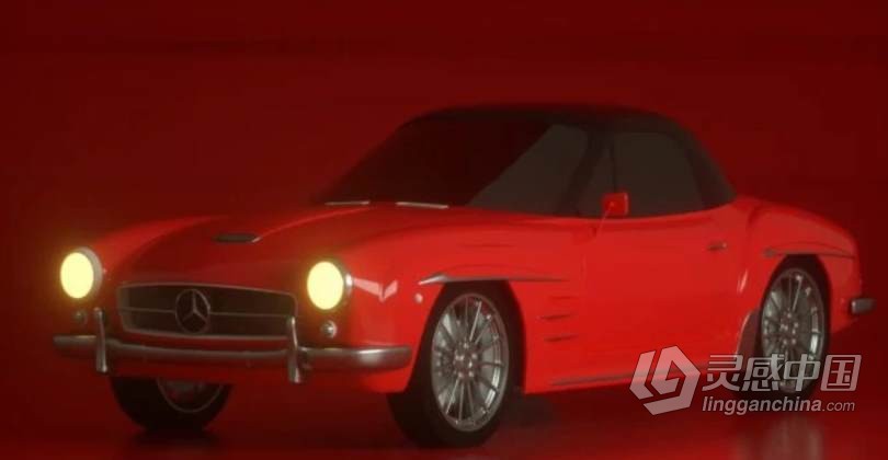 C4D中Octane汽车逼真纹理实例制作视频教程 Ultra Realistic Texturing in Cinema 4D Octane! Texturin  灵感中国网 www.lingganchina.com