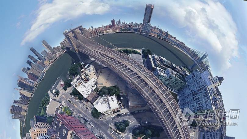 360度全景3D航拍及PS后期修饰视频教程 Create a Panoramic 'Little Planet' from Anywhere  灵感中国网 www.lingganchina.com