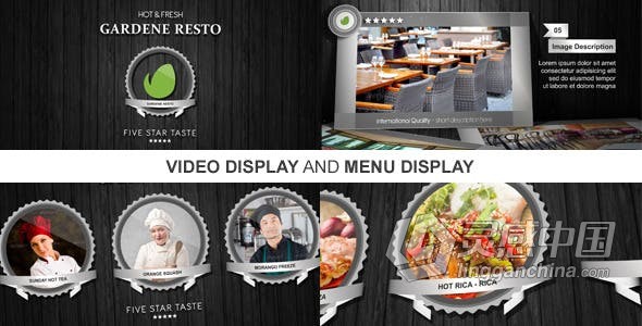 新餐厅开业介绍环境照片展示动画菜单食物美食推广视频 AE模板 AE工程文件 New Restaurant Presentation II  灵感中国网 www.lingganchina.com