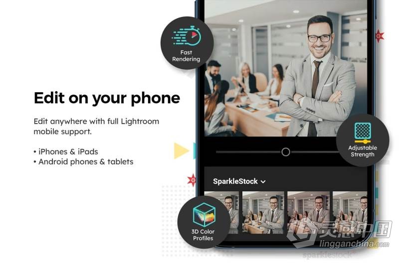20种企业色彩Lightroom预设/手机APP预设/公司宣传片短视频LUT预设 20 Corporate Colors Lightroom Preset  灵感中国网 www.lingganchina.com