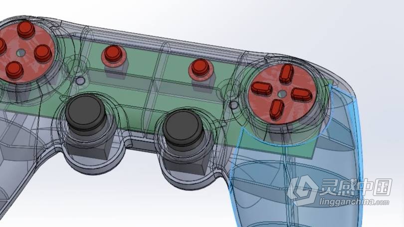 SolidWorks消费级电子产品游戏手柄设计视频教程 SOLIDWORKS: Designing for Consumer Electronics  灵感中国网 www.lingganchina.com