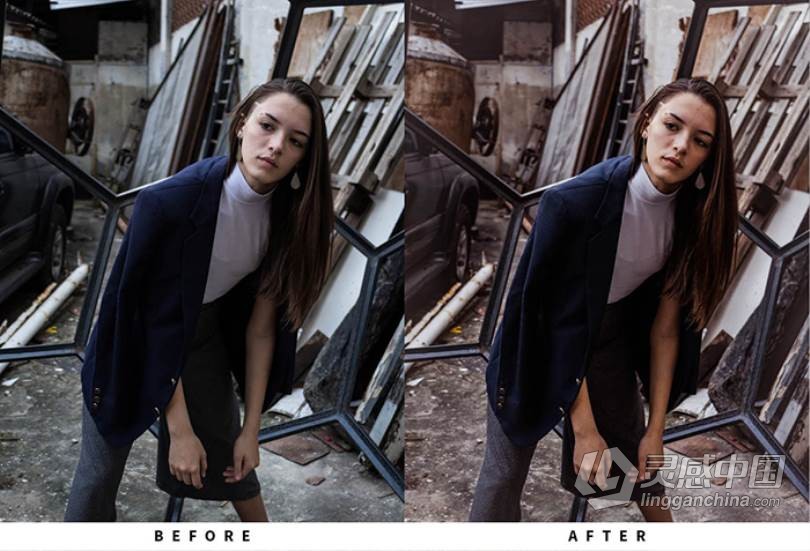 时尚人像情绪电影风格INS照片滤镜Lightroom预设 Moody Lightroom Presets  灵感中国网 www.lingganchina.com