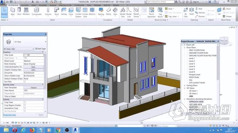 Revit建筑设计大师班课程视频教程  灵感中国社区 www.lingganchina.com
