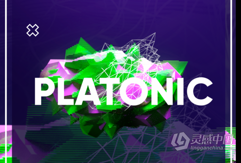 C4D与PS概念海报设计实例训练视频教程 Create an Abstract Sliced 3D Poster in C4D and Photoshop  灵感中国网 www.lingganchina.com