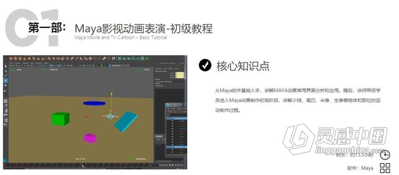 MAYA从入门到精通系统学习影视角色动画师成长之路项目实战课程中文教程  灵感中国网 www.lingganchina.com