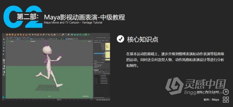 MAYA从入门到精通系统学习影视角色动画师成长之路项目实战课程中文教程  灵感中国网 www.lingganchina.com