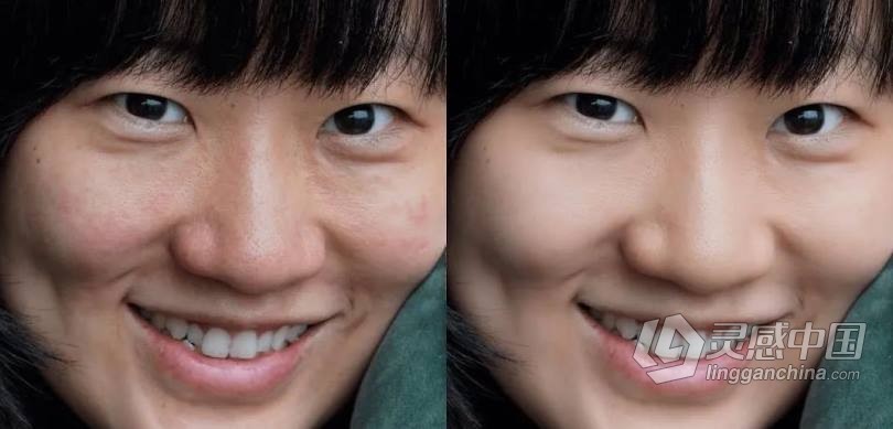 快速人像磨皮润肤修饰PS插件SkinFiner 3.0中文版-支持PS2021  灵感中国网 www.lingganchina.com