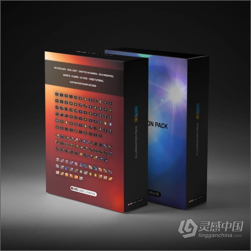 135张8K分辨率超高质量后期常用各种各样的叠加光效素材 ART ILLUMINATION PACK  灵感中国网 www.lingganchina.com