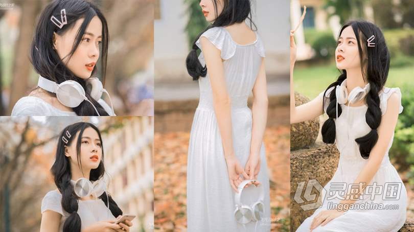 18张RAW原片户外少女清新人像摄影尼康NEF修图RAW原片素材  灵感中国网 www.lingganchina.com