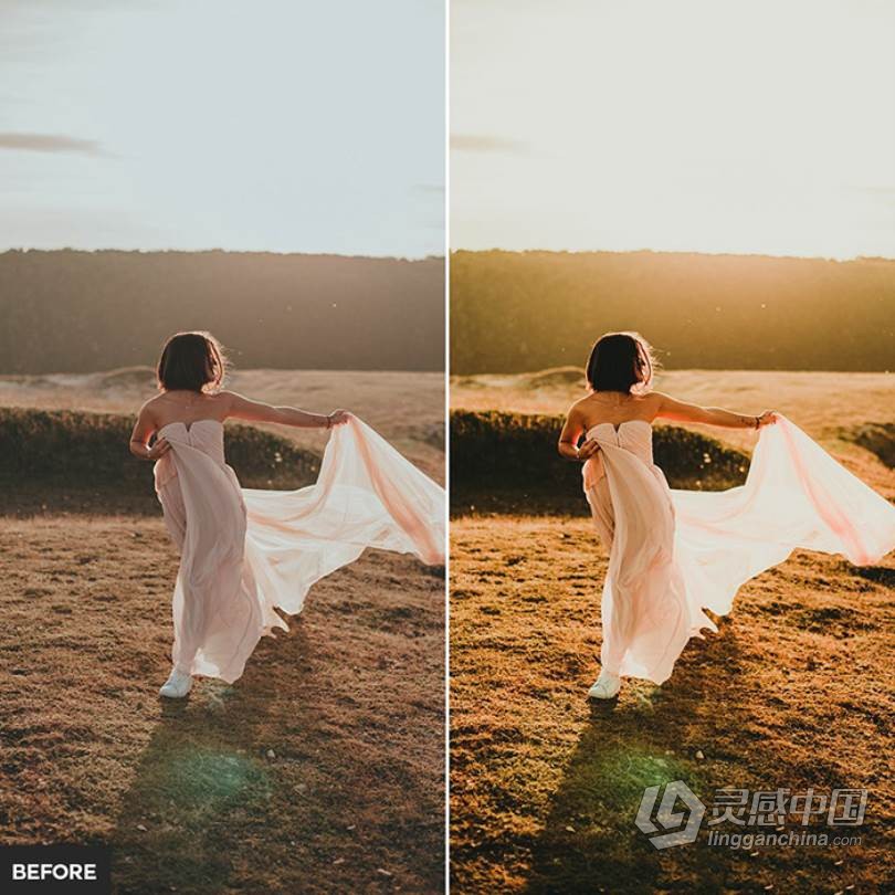 婚礼情绪人像电影胶片感Lightroom预设APP预设 Rich Moody Lightroom Presets  灵感中国网 www.lingganchina.com