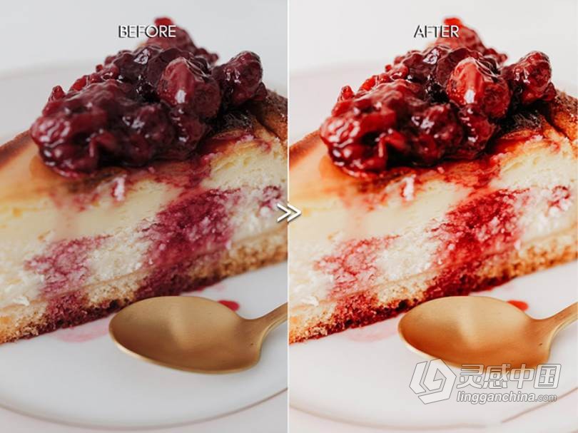 明亮通透食物美食产品摄影Lightroom预设/ins手机APP照片滤镜  灵感中国网 www.lingganchina.com