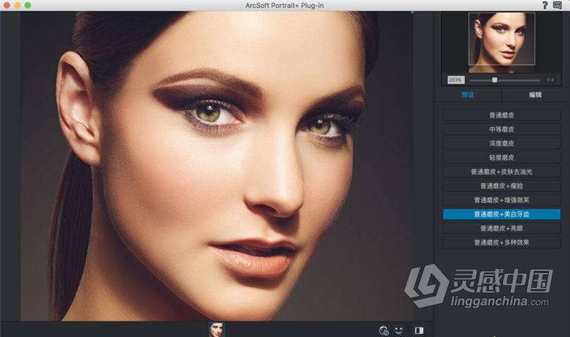 PS磨皮滤镜ArcSoft Portrait+ 3.0.20076插件汉化Mac版  附安装视频教程  灵感中国网 www.lingganchina.com
