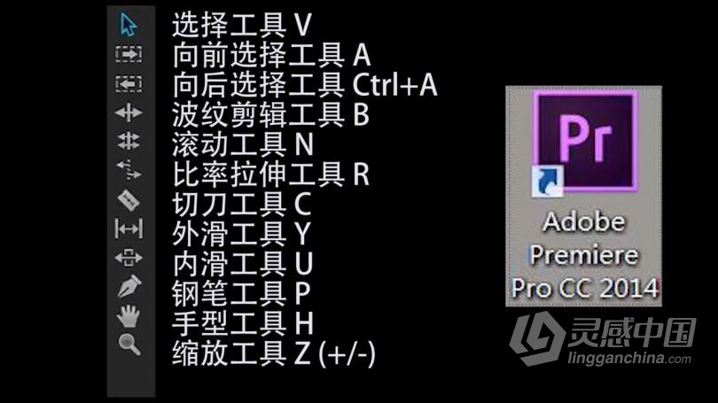 PR剪辑 Premiere工具详解中文视频教程  灵感中国网 www.lingganchina.com
