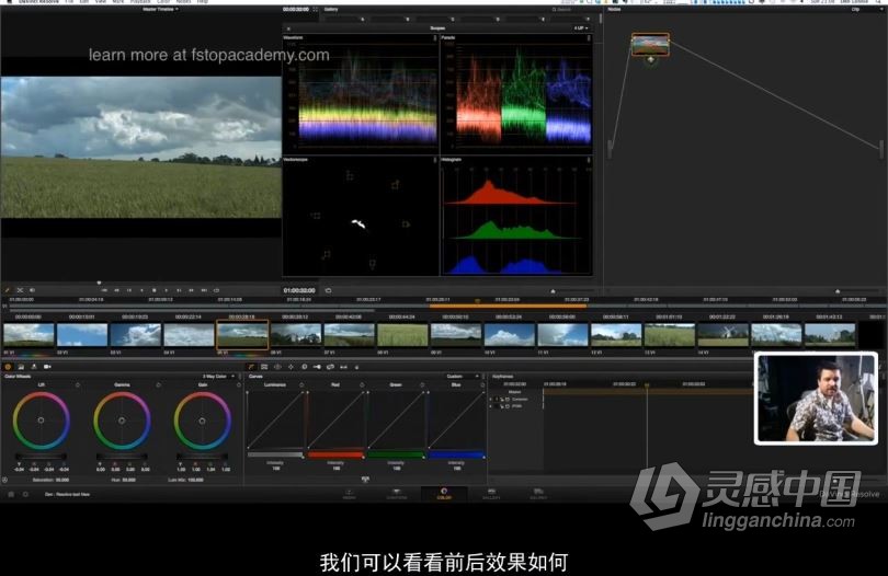 达芬奇教程 达芬奇DaVinci Resolve第三季高级实例实战调色视频教程 中文字幕  灵感中国社区 www.lingganchina.com