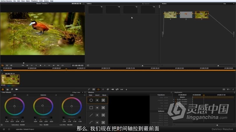 达芬奇教程 达芬奇DaVinci Resolve第三季高级实例实战调色视频教程 中文字幕  灵感中国社区 www.lingganchina.com