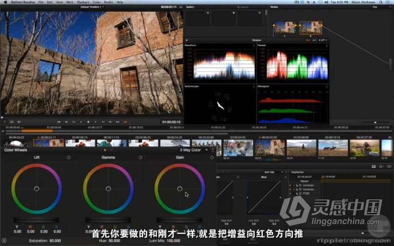 达芬奇教程 达芬奇DaVinci Resolve第四季高级创意调色视频教程 中文字幕  灵感中国社区 www.lingganchina.com