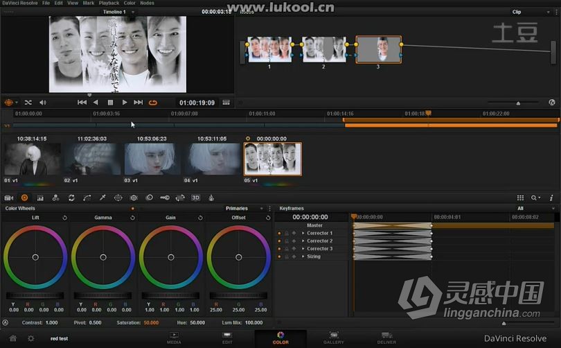 达芬奇教程 阿庆达芬奇DaVinci Resolve菜鸟宝典达芬奇调色中文教程  灵感中国社区 www.lingganchina.com