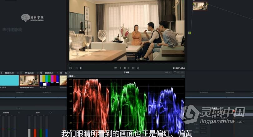 达芬奇教程 达芬奇剪辑调色S1系统理论专业实战课程中文教程  灵感中国网 www.lingganchina.com