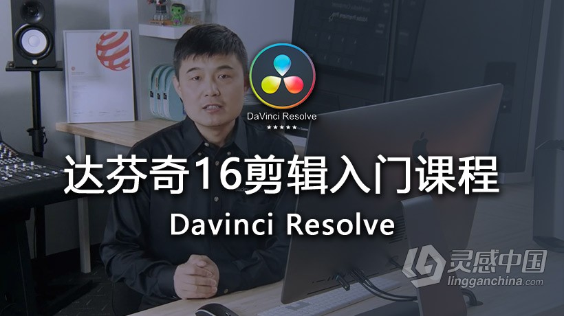 达芬奇教程 达芬奇DaVinci Resolve 16剪辑入门中文视频教程  灵感中国社区 www.lingganchina.com