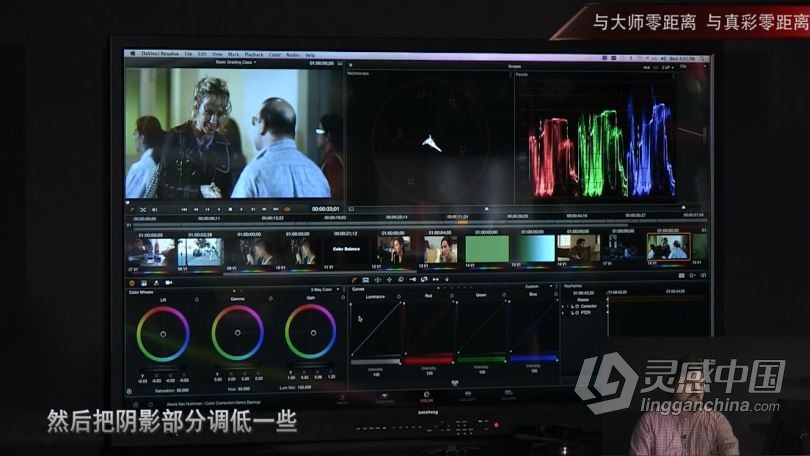 达芬奇教程  国外大师现场讲解达芬奇调色入门启蒙教程 中文字幕  灵感中国网 www.lingganchina.com