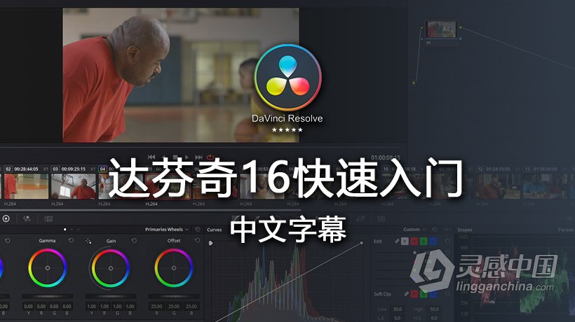 达芬奇教程 达芬奇16基础快速入门教程 中文字幕  灵感中国网 www.lingganchina.com