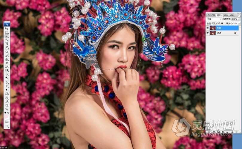 东雅图网络班影楼摄影后期人像精修中文视频教程 附练习素材  灵感中国网 www.lingganchina.com