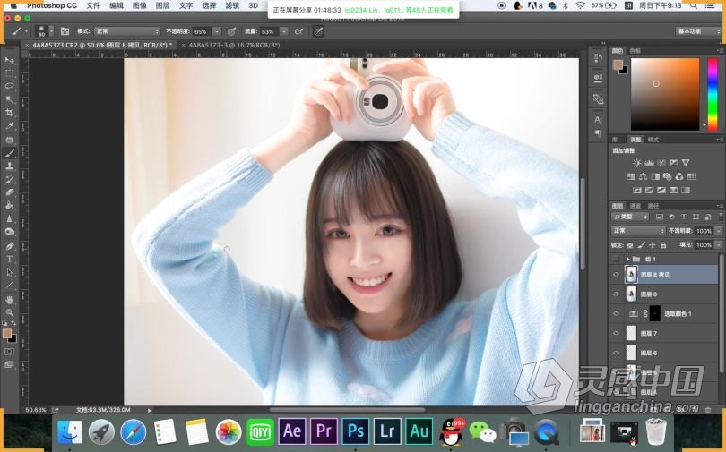 姜天狗人像摄影后期精修古风小清新视频培训班第6期中文教程  灵感中国网 www.lingganchina.com
