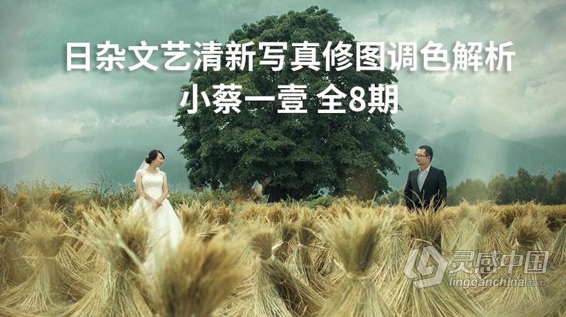 摄影师大咖小蔡一壹日杂文艺清新写真摄影后期PS修图调色解析全8期  灵感中国网 www.lingganchina.com