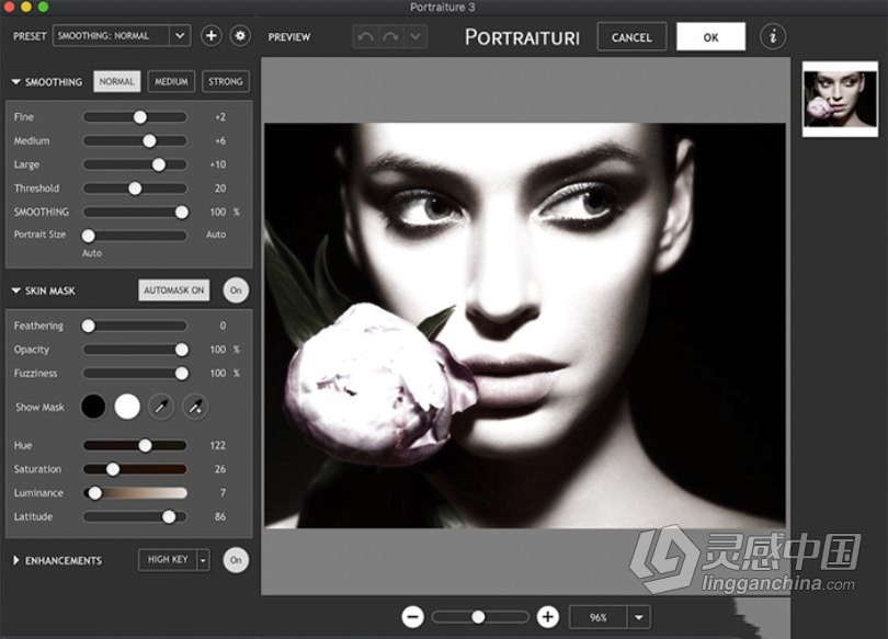 Portraiture 3 for Lightroom Mac(Lr人像磨皮滤镜插件)v3.5.5(3552)激活版  灵感中国社区 www.lingganchina.com