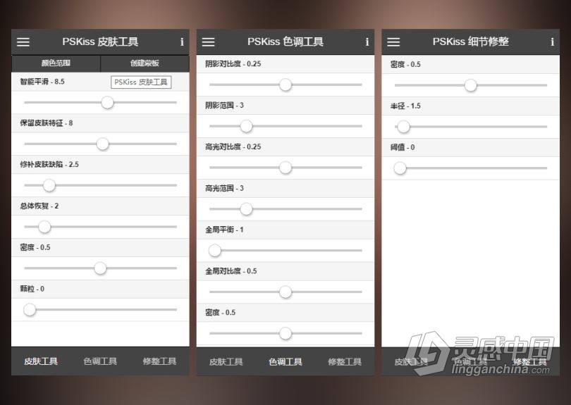 PS高效人像磨皮润肤插件滤镜 PSKiss PixelGear中文汉化版 支持PS 2021  灵感中国社区 www.lingganchina.com