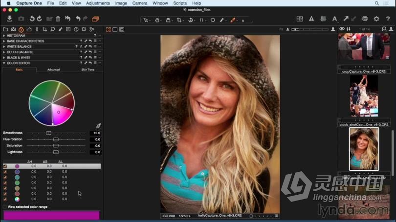 飞思Capture One Pro 8 入门及提高专业RAW图像编辑教程  灵感中国网 www.lingganchina.com
