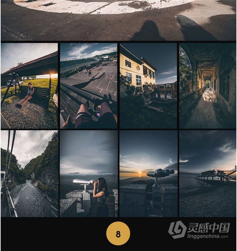 黑金LUT预设 工业风城市黑金夜景旅街拍胶片人像LR预设+LUT预设 支持PS/PR/AE/LR/FCPX/达芬奇  灵感中国网 www.lingganchina.com