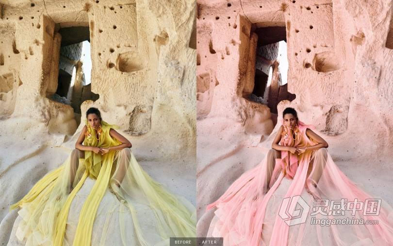 人像色彩修饰-高端人像修饰调色Photoshop LUTs预设包 Retouch Center – 3D LUTs  灵感中国网 www.lingganchina.com