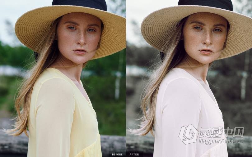 人像色彩修饰-高端人像修饰调色Photoshop LUTs预设包 Retouch Center – 3D LUTs  灵感中国网 www.lingganchina.com