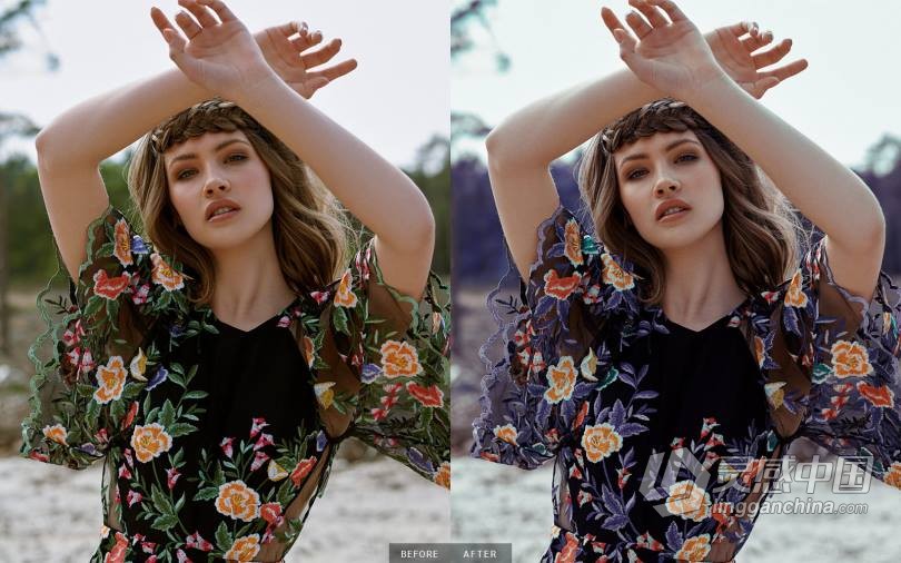人像色彩修饰-高端人像修饰调色Photoshop LUTs预设包 Retouch Center – 3D LUTs  灵感中国网 www.lingganchina.com