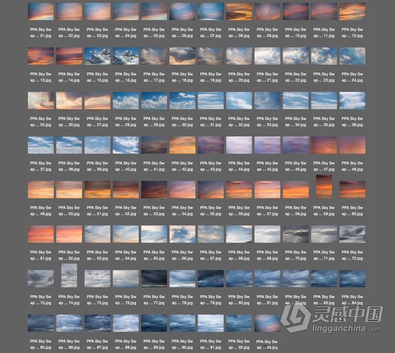 大师级修图快速换天空云彩PS动作 PPA Sky Swap 附视频教程  灵感中国网 www.lingganchina.com