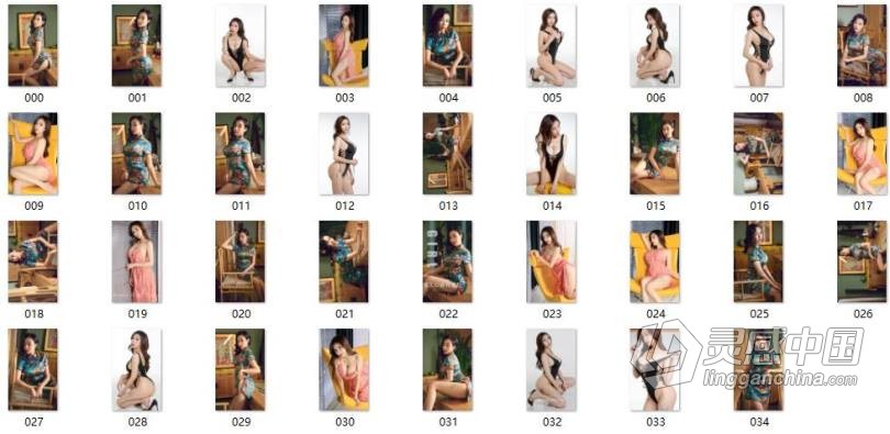 295套上万张摄影修图国内美女模特人像私房性感写真摄影JPG参考练习素材  灵感中国网 www.lingganchina.com